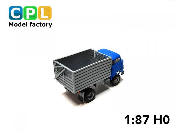 IFA W50LA ND mit Schwerhäckselaufbau SHA16 Oschatz Var. l blau grau